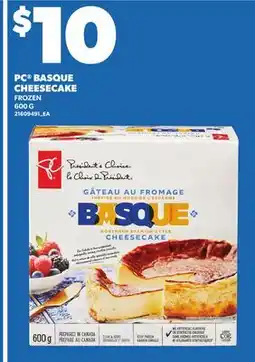 Loblaws PC BASQUE CHEESECAKE offer