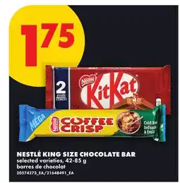 No Frills NESTLÉ KING SIZE CHOCOLATE BAR offer