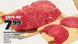 Loblaws SIRLOIN TIP OVEN ROAST OR STEAK offer