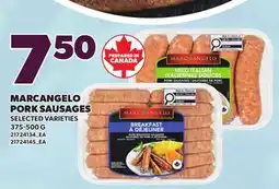 Loblaws MARCANGELO PORK SAUSAGES offer