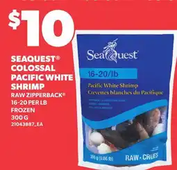 Loblaws SEAQUEST COLOSSAL PACIFIC WHITE SHRIMP offer