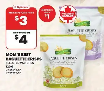 Loblaws MOM'S BEST BAGUETTE CRISPS offer