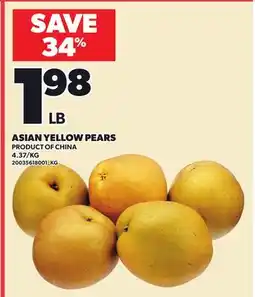 Loblaws ASIAN YELLOW PEAR offer