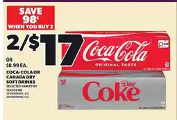 Loblaws COCA-COLA OR CANADA DRY SOFT DRINKS offer
