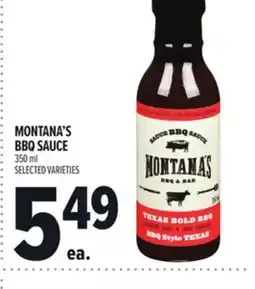Metro MONTANA'S BBQ SAUCE offer