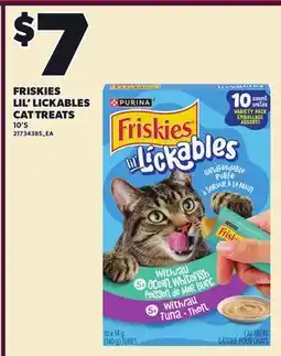 Loblaws FRISKIES LIL' LICKABLES CAT TREATS, 10'S offer
