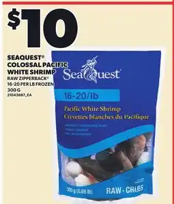 Loblaws SEAQUEST COLOSSAL PACIFIC WHITE SHRIMP offer