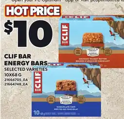 Loblaws CLIF BAR ENERGY BARS offer
