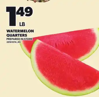 Loblaws WATERMELON QUARTERS offer