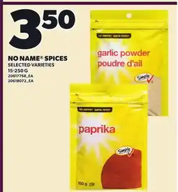 Loblaws NO NAME SPICES offer