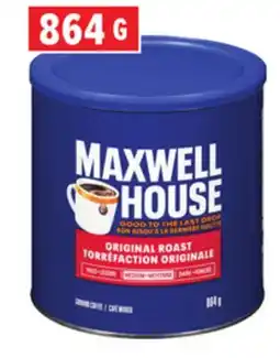 Metro MAXWELL HOUSE GROUND COFFEE OR NABOB COFFEE CAPSULES offer