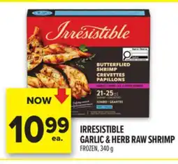 Metro IRRESISTIBLE GARLIC & HERB RAW SHRIMP offer