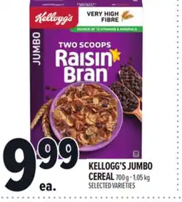 Metro KELLOGG'S JUMBO CEREAL offer