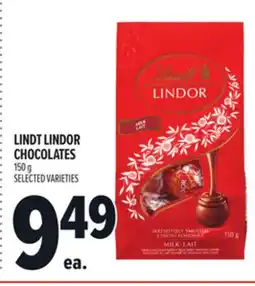 Metro LINDT LINDOR CHOCOLATES offer