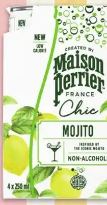 Metro MAISON PERRIER CHIC NON-ALCOHOLIC SPARKLING DRINK offer
