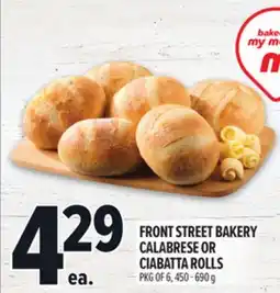 Metro FRONT STREET BAKERY CALABRESE OR CIABATTA ROLLS offer