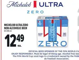 Metro MICHELOB ULTRA ZERO NON-ALCOHOLIC BEER offer