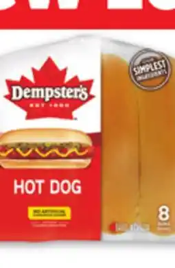 Metro DEMPSTER'S WHITE, 100% WHOLE WHEAT BREADS, HOT DOG HAMBURGER BUNS, BAGELS OR HOSTESS SNACK CAKES offer