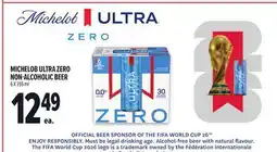 Metro MICHELOB ULTRA ZERO NON-ALCOHOLIC BEER offer