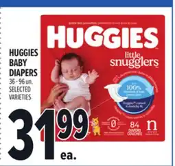 Metro HUGGIES BABY DIAPERS offer