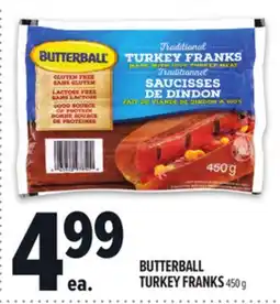 Metro BUTTERBALL TURKEY FRANKS offer