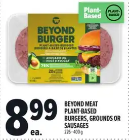 Metro BEYOND MEAT PLANT-BASED BURGERS, GROUNDS OR SAUSAGES offer