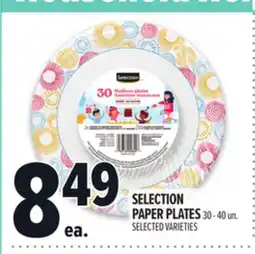Metro SELECTION PAPER PLATES offer