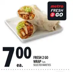 Metro FRESH 2 GO WRAP offer