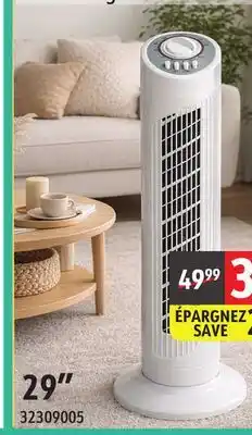 Sushi Shop Oscillating Tower Fan with 3 Speeds offer