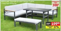 Sushi Shop WHEATLAND 5 Pieces Patio Dining Set offer
