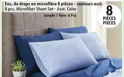 Sushi Shop 8 pcs. Microfiber Sheet Set - Asst. Color offer