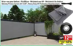 Sushi Shop Balcony Privacy Screen 36x120, Heavy Duty UV Protection Heat Resistant offer