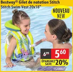Sushi Shop Bestway Stitch Swim Vest offer