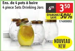 Sushi Shop 4 piece Sets Drinking Jars offer