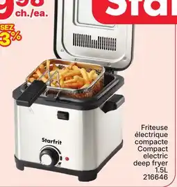 Rossy Starfrit Compact electric deep fryer offer