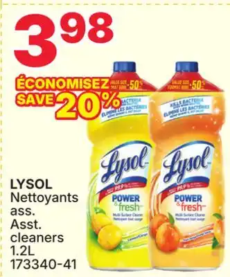 Rossy LYSOL Asst. cleaners offer