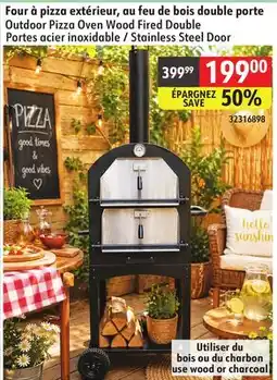 Sushi Shop Outdoor Pizza Oven Wood Fired Double Stainless Steel Door offer