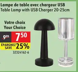 Sushi Shop Table Lamp with USB Charger offer