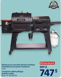 Walmart Charleston grill/gas griddle combo offer