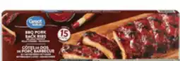 Walmart Great Value fully cooked pork back ribs offer