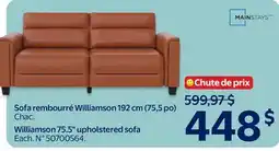 Walmart Williamson 75.5 upholstered sofa offer