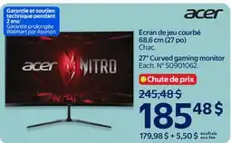 Walmart Acer 27 Curved gaming monitor offer