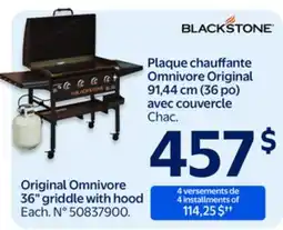 Walmart Blackstone Original Omnivore 36 griddle with hood offer