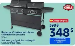 Walmart Expert Grill 5-Burner gas/griddle combo grill offer