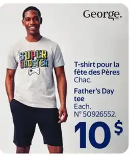 Walmart George Father's Day tee offer