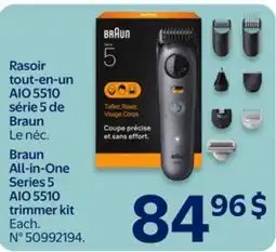 Walmart Braun All-in-One Series 5 AIO 5510 trimmer kit offer