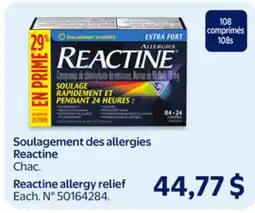Walmart Reactine allergy relief offer
