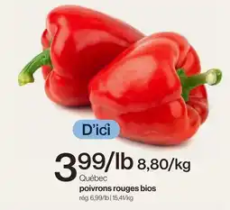 Avril poivrons rouges bios offer