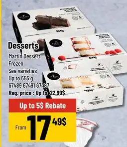 Mayrand Desserts Martin Dessert offer