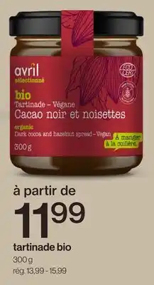 Avril tartinade bio offer